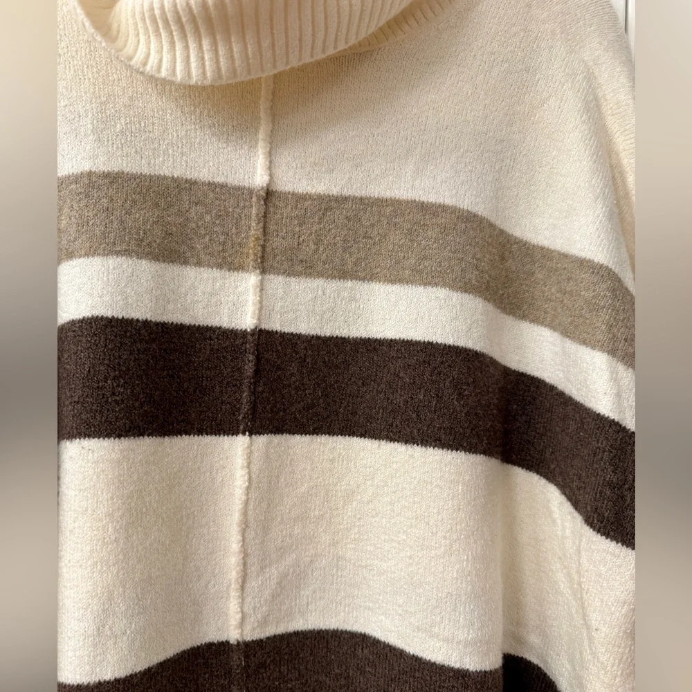 LOFT Poncho Style Cowl Neck Sweater - Picture 3 of 3